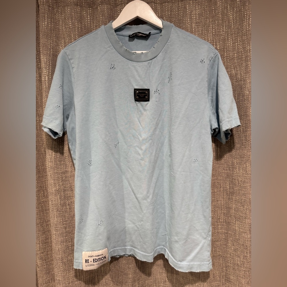 Dolce &‎ Gabbana distressed shirt size 46
